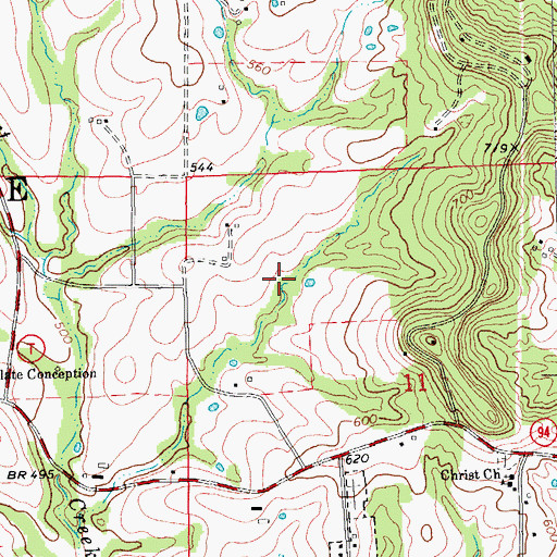 Topographic Map of Struckhoff Lake Section 11 Dam, MO