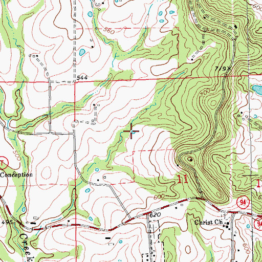 Topographic Map of Robert Knoerschild Lake, MO