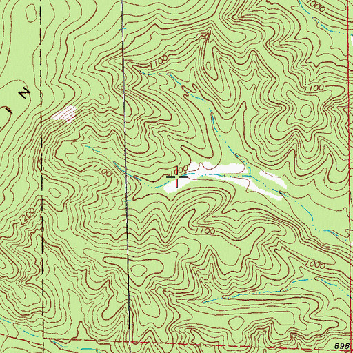 Topographic Map of Number 49 Lake, MO