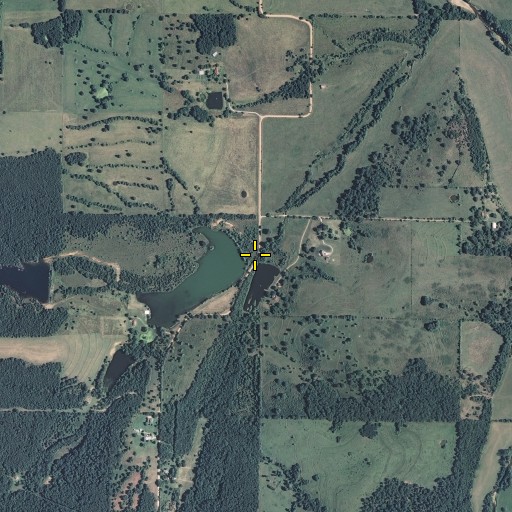 Aerial/Satellite Image of Porter Lake Dam, MO