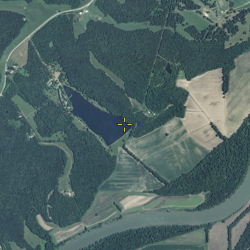 Aerial/Satellite Image of Memory Lake Dam, MO