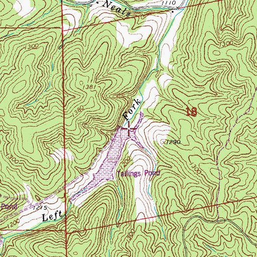 Topographic Map of Clearwater Lake Dam, MO