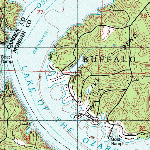 Topographic Map of Number 741 Dam, MO