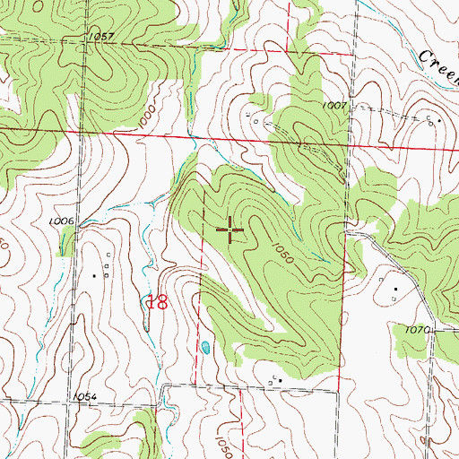 Topographic Map of Number 779 Dam, MO