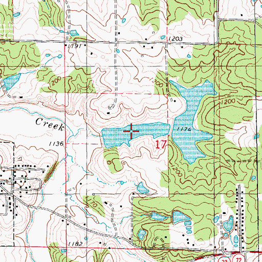 Topographic Map of Lake Turner, MO