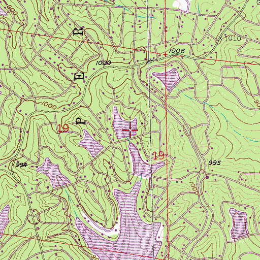 Topographic Map of Lac Michel Dam, MO