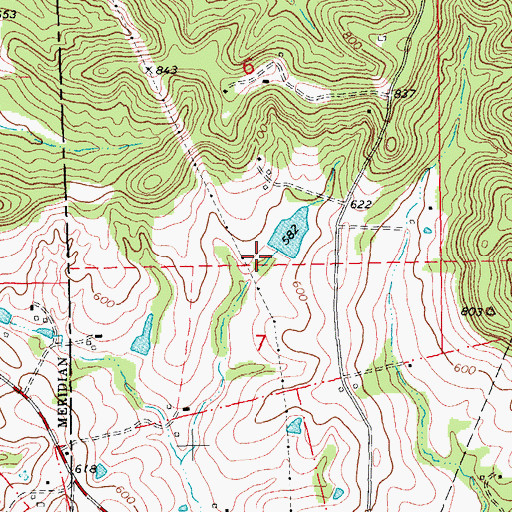 Topographic Map of Hoblitzell Upper Lake Dam, MO