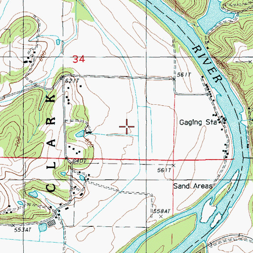 Topographic Map of Number 138 Dam, MO