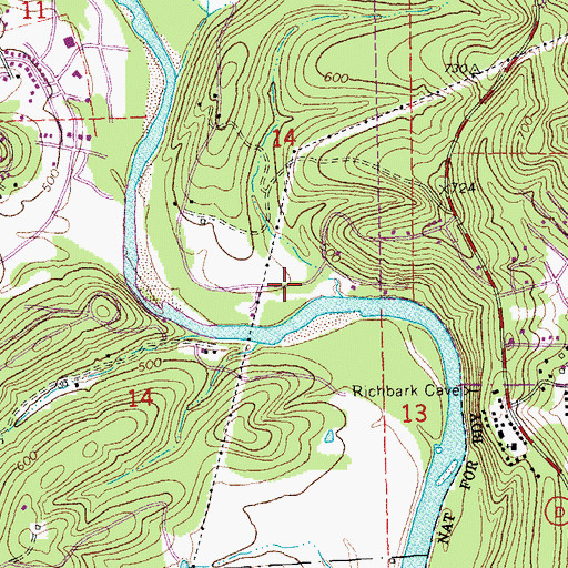 Topographic Map of Neil Land Development Corporation South Dam, MO