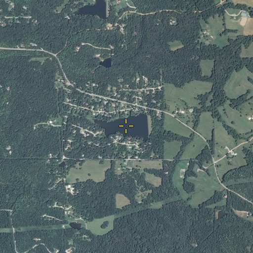 Aerial/Satellite Image of Lake Tekakwitha, MO