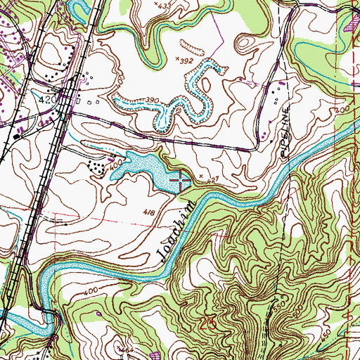 Topographic Map of Number 230 Dam, MO