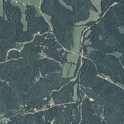Aerial/Satellite Image of Lake Tranquil Dam, MO