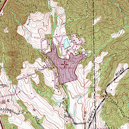 Topographic Map of Lake Loraine, MO
