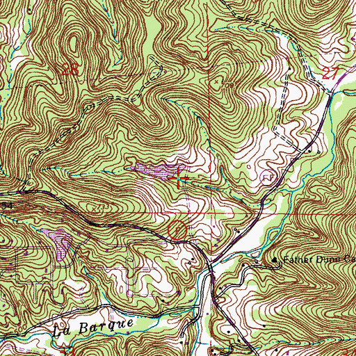 Topographic Map of Zeman Lake Dam, MO