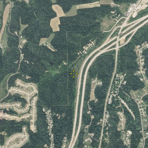 Aerial/Satellite Image of Pine Lake Dam, MO
