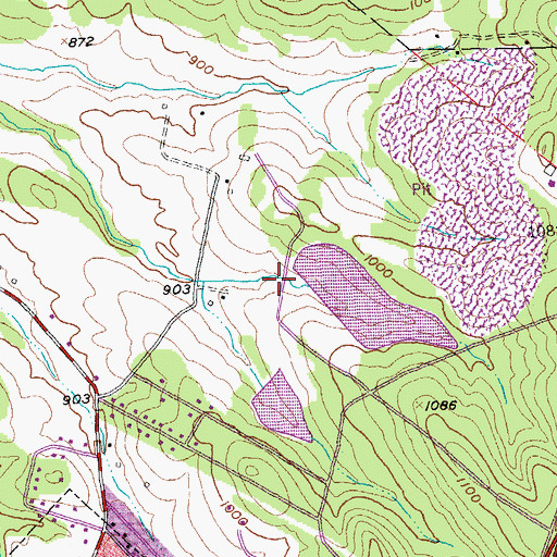 Topographic Map of Settle Mine Dam Number 2, MO