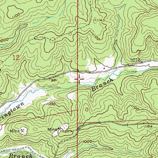 Topographic Map of Parole Mine Dam, MO