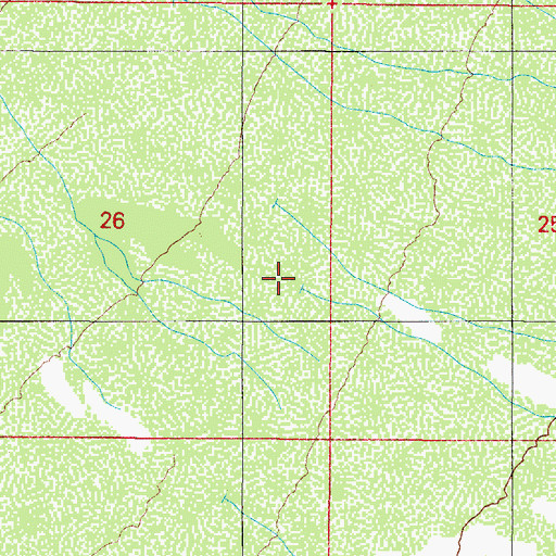 Topographic Map of Mammoth Wash, AZ