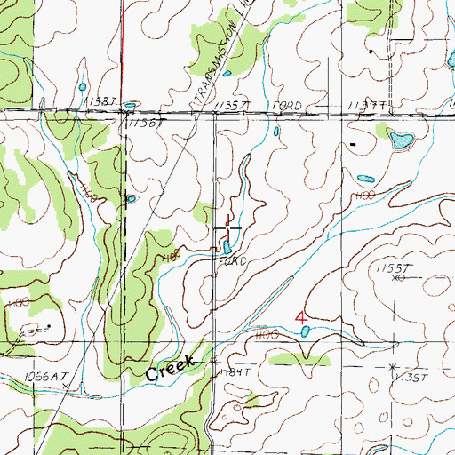 Topographic Map of Henderson and Day Dam, MO