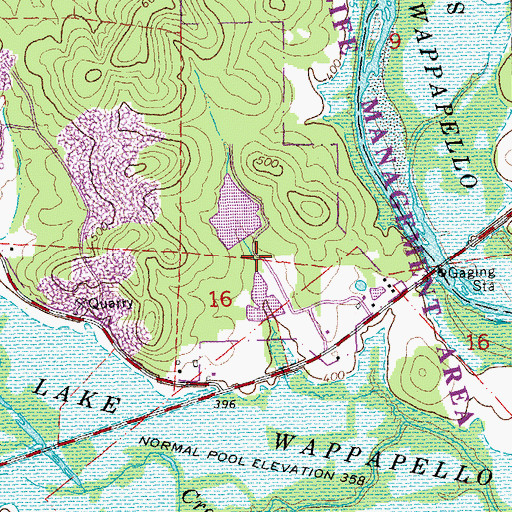 Topographic Map of Little Hawaiis Lake Dam, MO