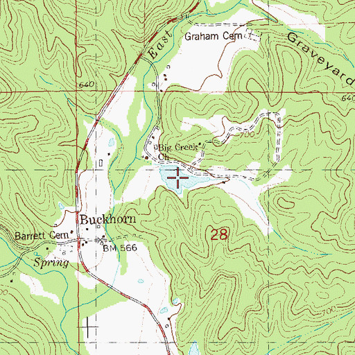 Topographic Map of McKelvey Dam, MO