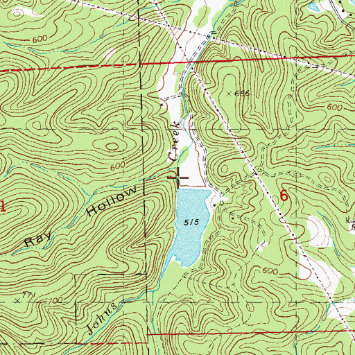 Topographic Map of Foerster Dam, MO