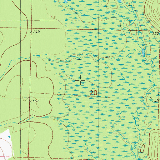 Topographic Map of Buckaloo Branch, AR