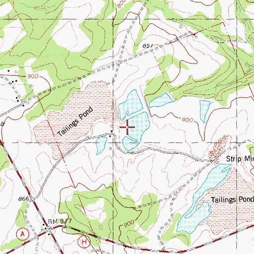 Topographic Map of Mononame 551 Dam, MO
