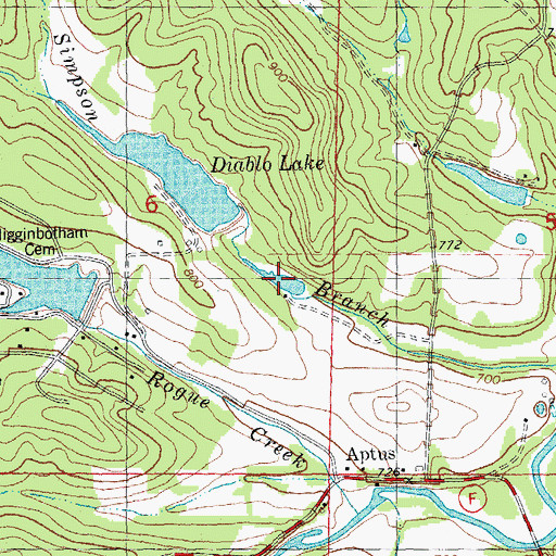 Topographic Map of Four Winds Way Reservoir, MO