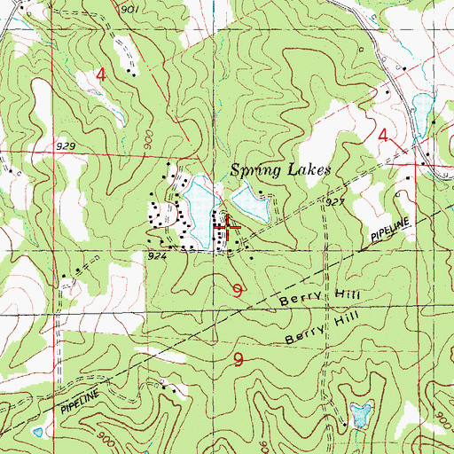 Topographic Map of Mononame 558 Dam, MO