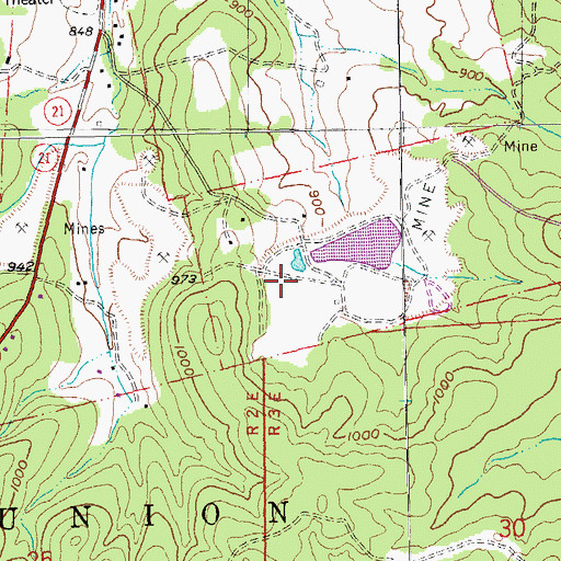 Topographic Map of Mononame 582 Dam, MO