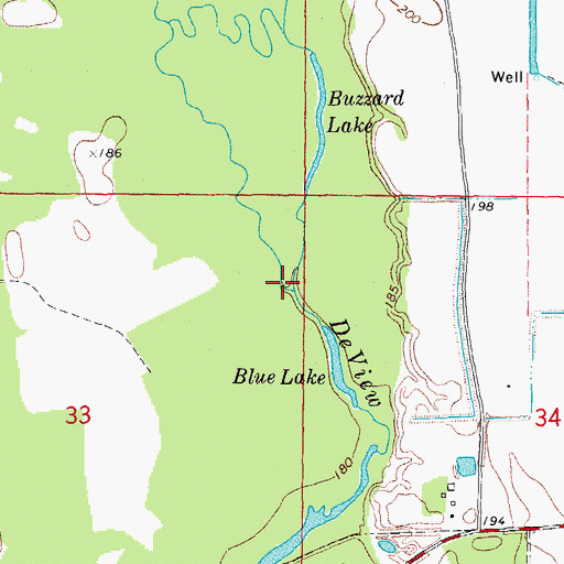 Topographic Map of Buffalo Creek, AR