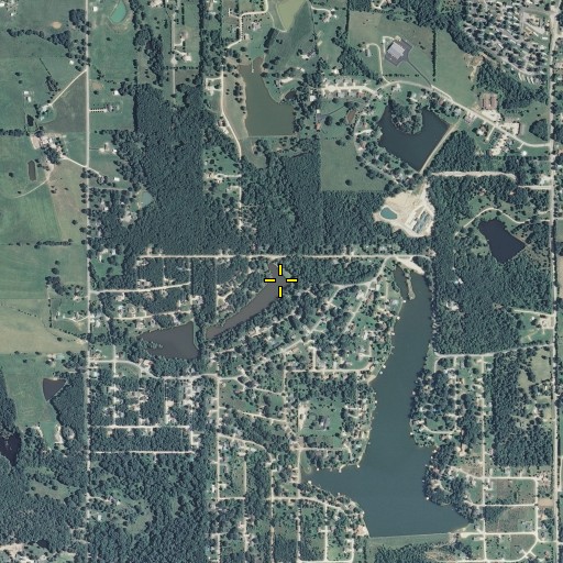 Aerial/Satellite Image of Lake Saint Clair Number Two Dam, MO