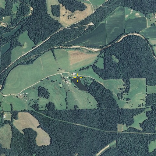 Aerial/Satellite Image of Meyer Lake Dam, MO