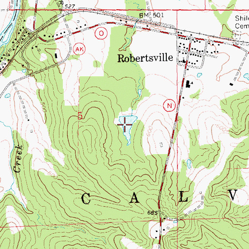 Topographic Map of Leo Politte and John Lynch Lake, MO