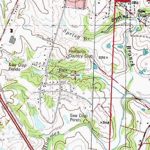 Topographic Map of Legion Lake, MO