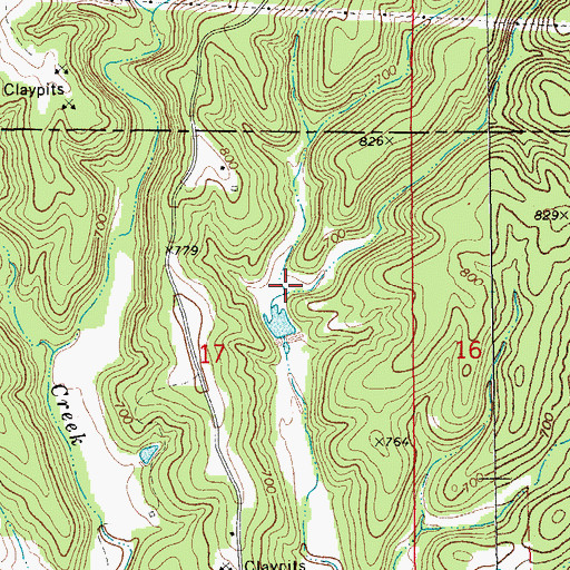 Topographic Map of Charles W Seng Lake, MO