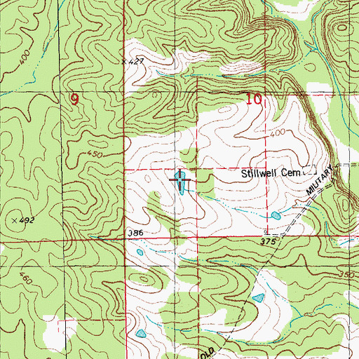 Topographic Map of Smith Dam, MO