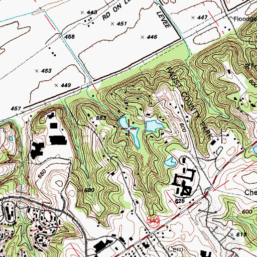 Topographic Map of Arrowhead Estates Lower Lake, MO