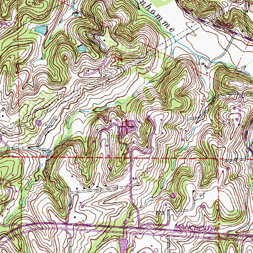 Topographic Map of Charles Fessen Lake, MO