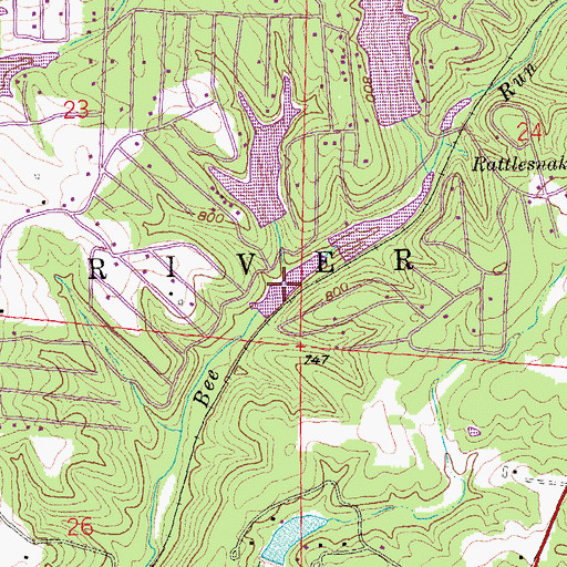 Topographic Map of Goff Spring Lake, MO