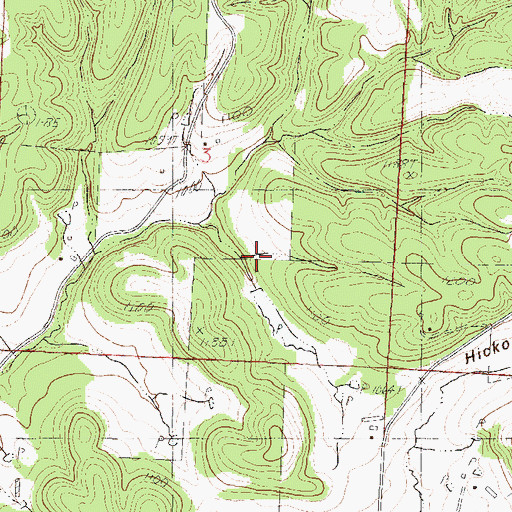 Topographic Map of Keaton Lake Dam, MO