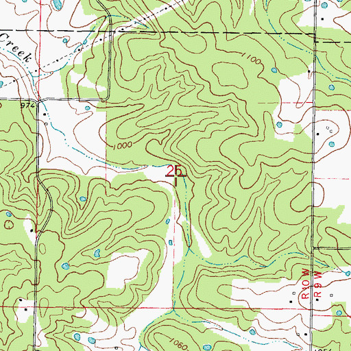 Topographic Map of Hide A Way Lake Dam, MO