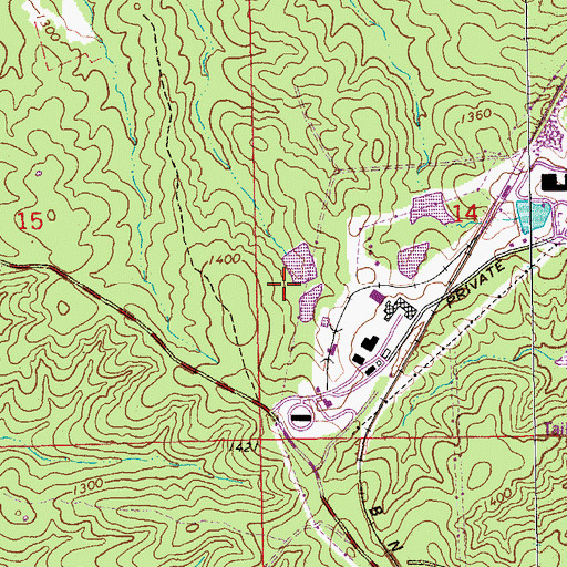 Topographic Map of Mononame 807 Dam, MO