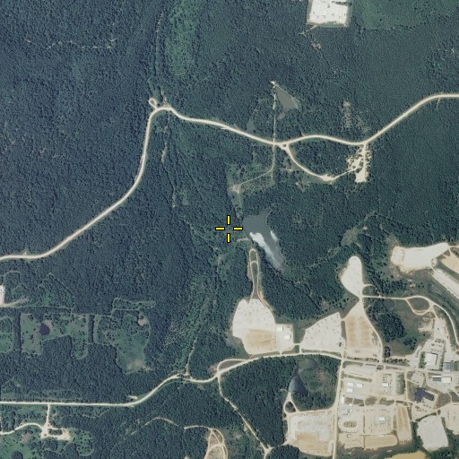 Aerial/Satellite Image of Number 834 Dam, MO
