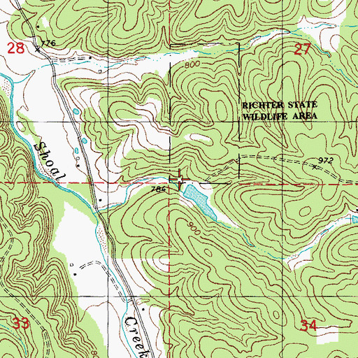 Topographic Map of Number 846 Dam, MO