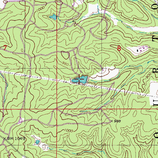 Topographic Map of Field Lake, MO