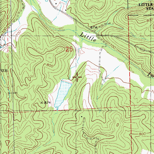 Topographic Map of Assaf Lake Dam, MO
