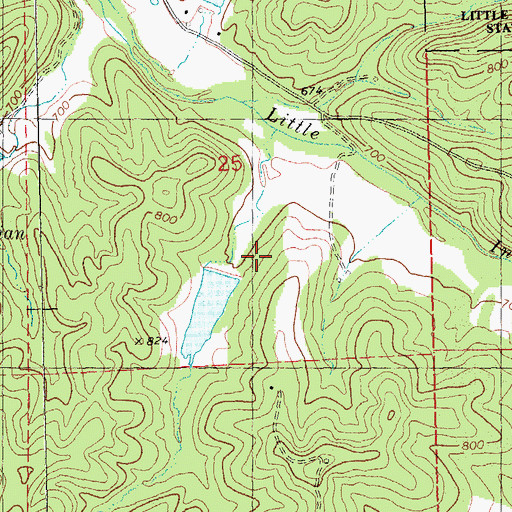 Topographic Map of Assaf Lake Dam, MO