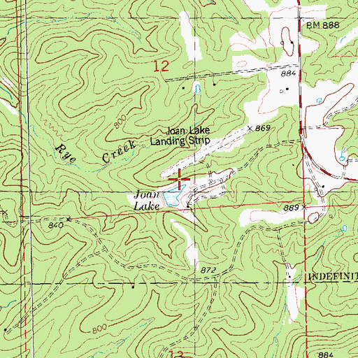 Topographic Map of Stieren Lake Dam, MO